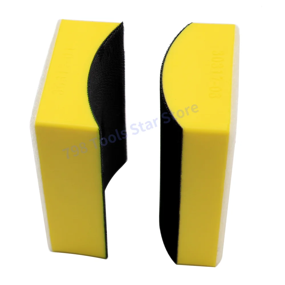 16PCS Hand Sanding Block Set,Hook & Loop Interchangeable Assorted Convex & Concave Shapes for Sanding or Polishing in Auto Body