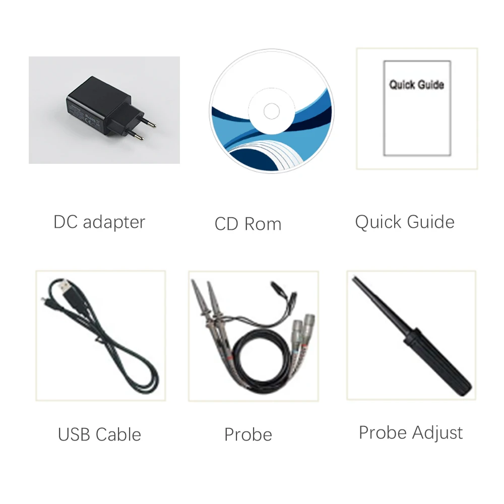 CDEK SDS1102X الرقمية Oscillosco 2 قنوات 100 ميجا هرتز عرض النطاق الترددي المحمولة Osci 7 بوصة LCD USB تستر متر