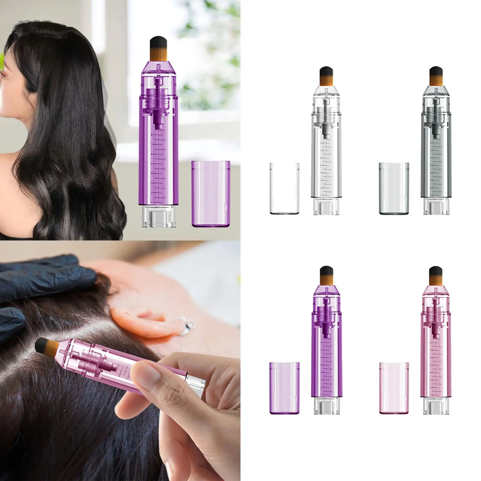 

Ручной аппликатор-расческа для кожи головы, для нанесения эфирных масел, для роста волос, практичный