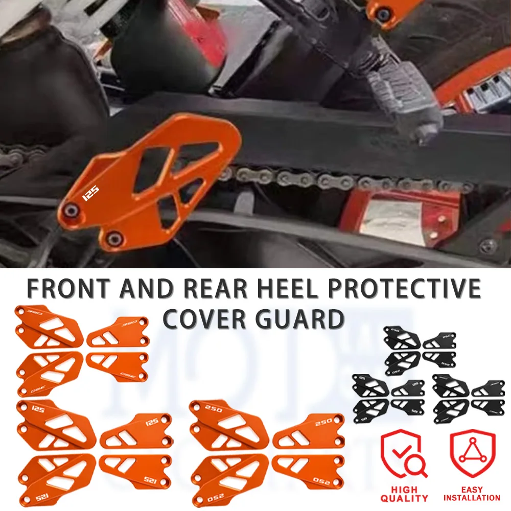 

2024 2025 Motorcycle Accessories For Duke 125 200 250 390 Duke125 Duke390 2017-2022 2023 Front Rear Heel Plates Guard Protector