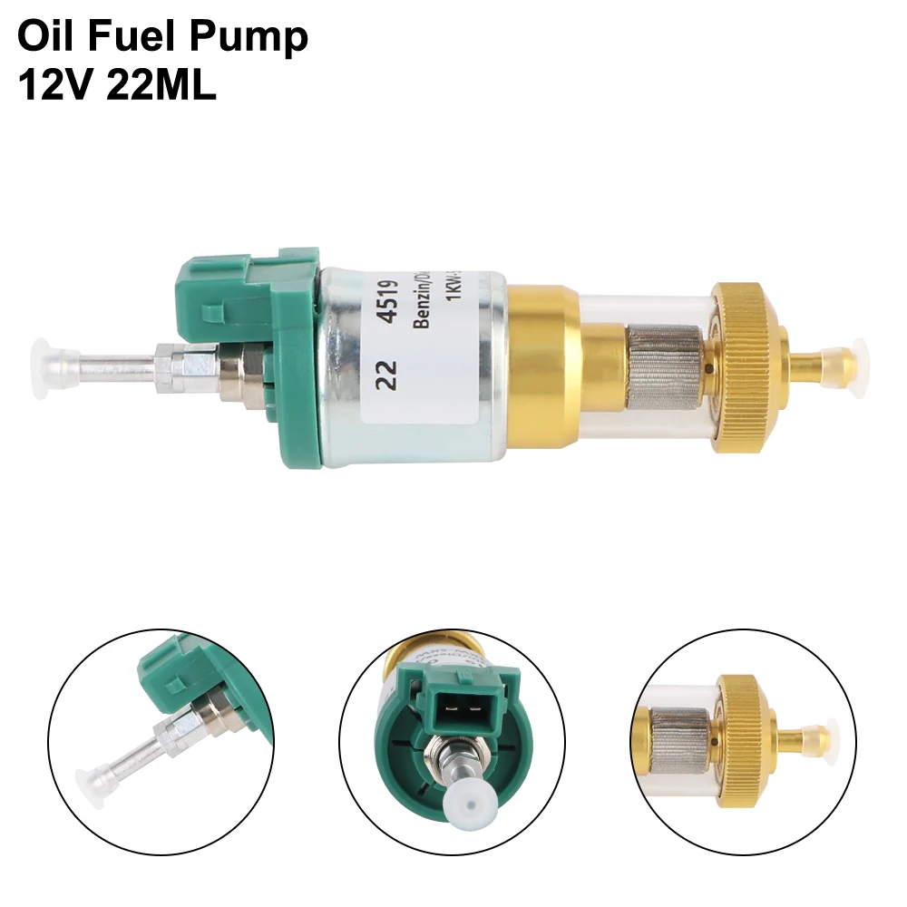 Bomba de combustível universal ultra silenciosa, 1kw-5kw, 12v, 22ml, acessórios, aquecedor, bomba de combustível silenciosa, bomba de medição de combustível