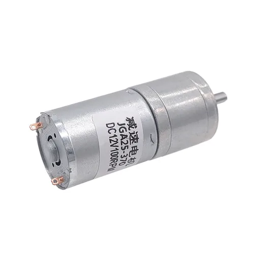 Imagen 2 del producto JGA25-370 motorreductor DC 6V 12V 24V motor de engranaje eléctrico alto par 5/10/15/30/60/100/150/200/300/400/500/1000/1200 rpm