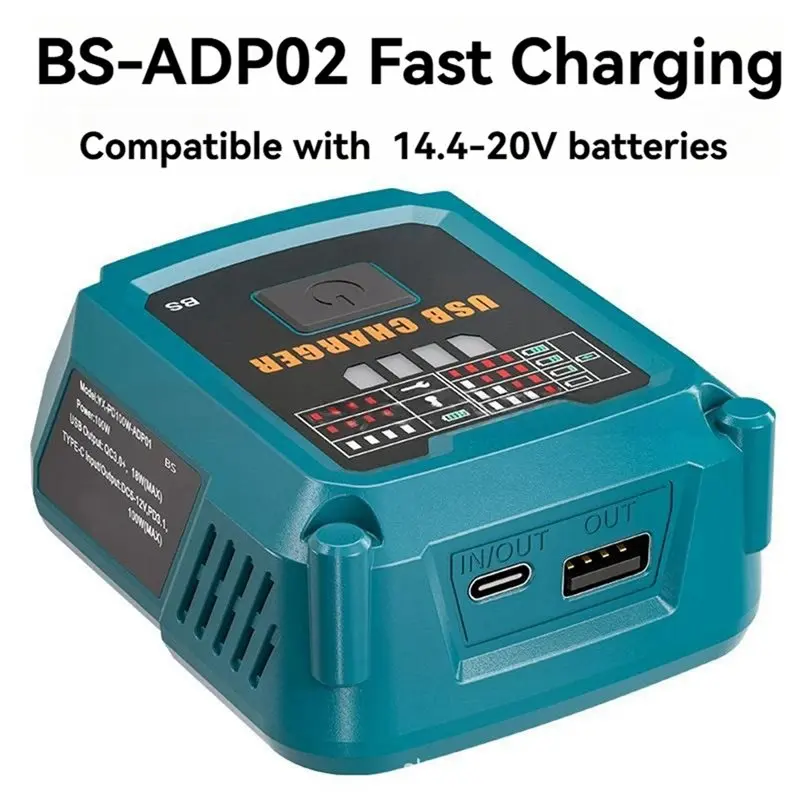 ABGI Replacement for 20V Battery Portable Compact for 14.4-20V Lithium