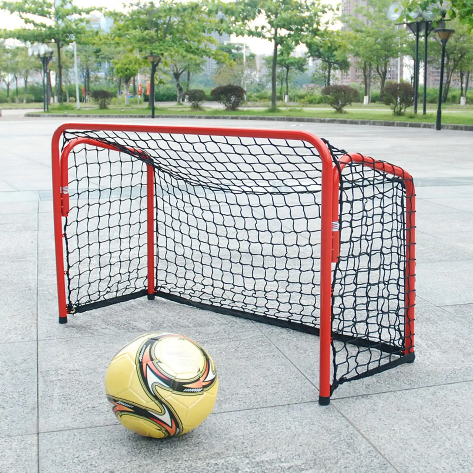 Soccer Goal Net Folding Football Goal for Kids Indoor Outdoor Warm Up Training Portable Carry Frame
