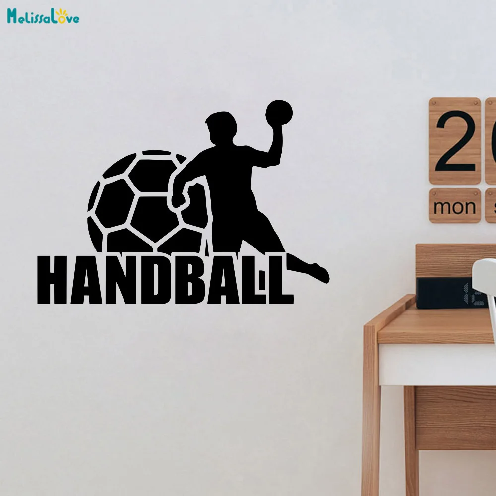 Handball Wand Vinyl Aufkleber Sport Aufkleber Home Interior Wandbilder Kunst Dekoration Fitness