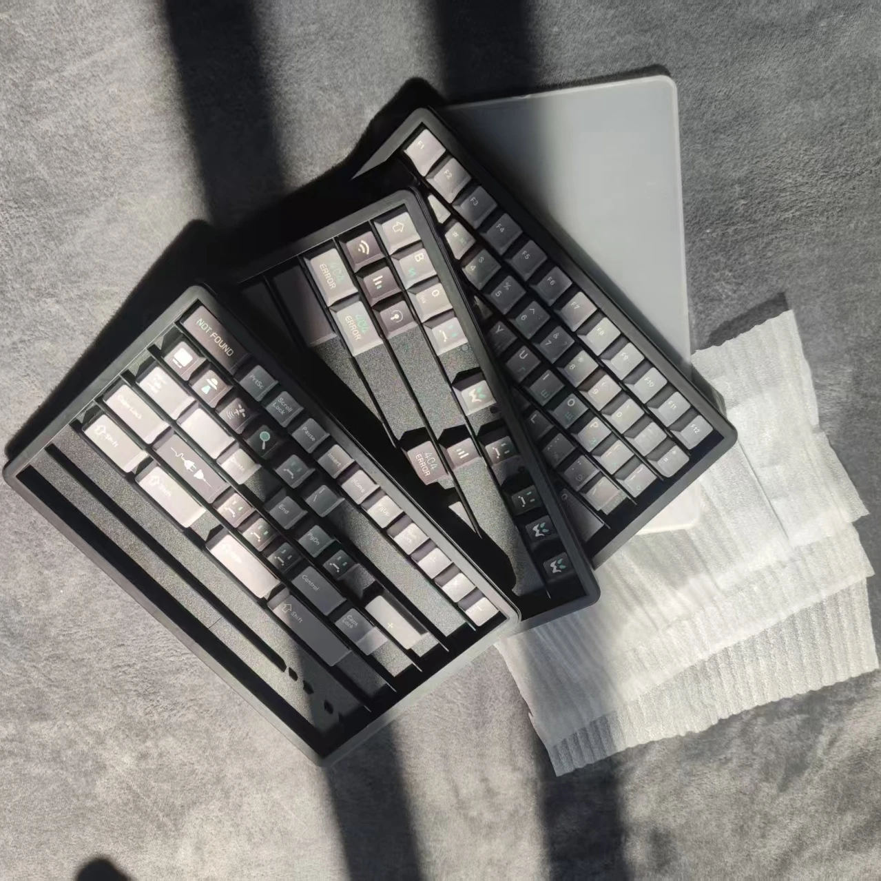 PBT Sublimation Original Keycap 404Error Keycap Gray Black