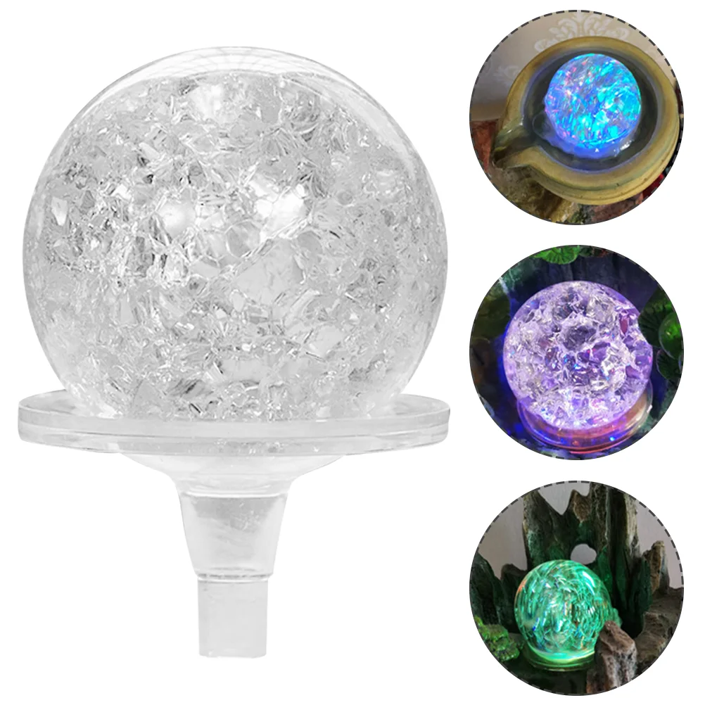 

Electric Bubble Ball Holder Set Waterfall Decor Glass Sphere Tabletop Fountain Decoration Bowling Accessories