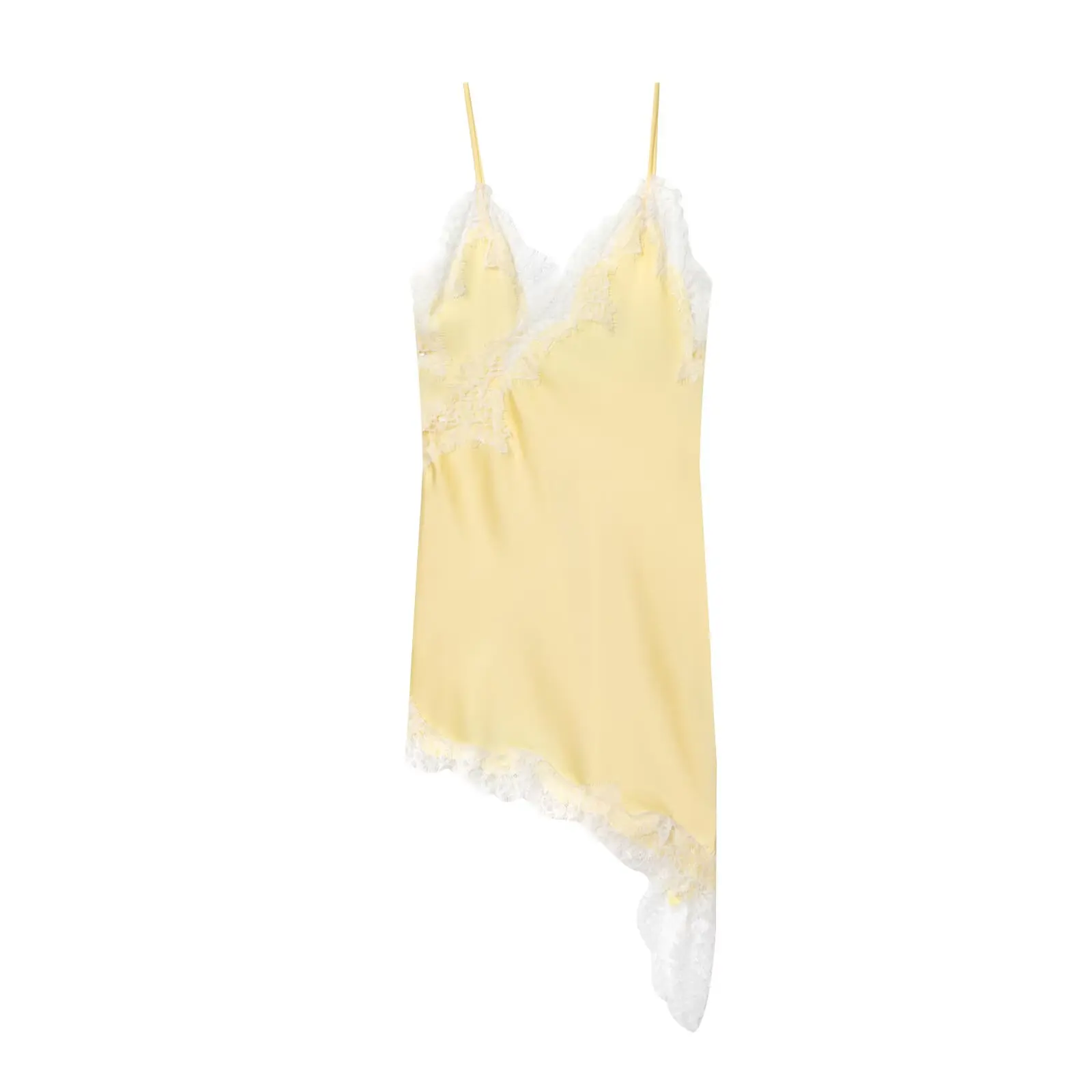 MUJER Kanten Slip Mini-jurk Dames Satijn Backless Zomerjurk Vrouw Asymmetrische Party Damesjurk Sexy Strandjurken voor dames