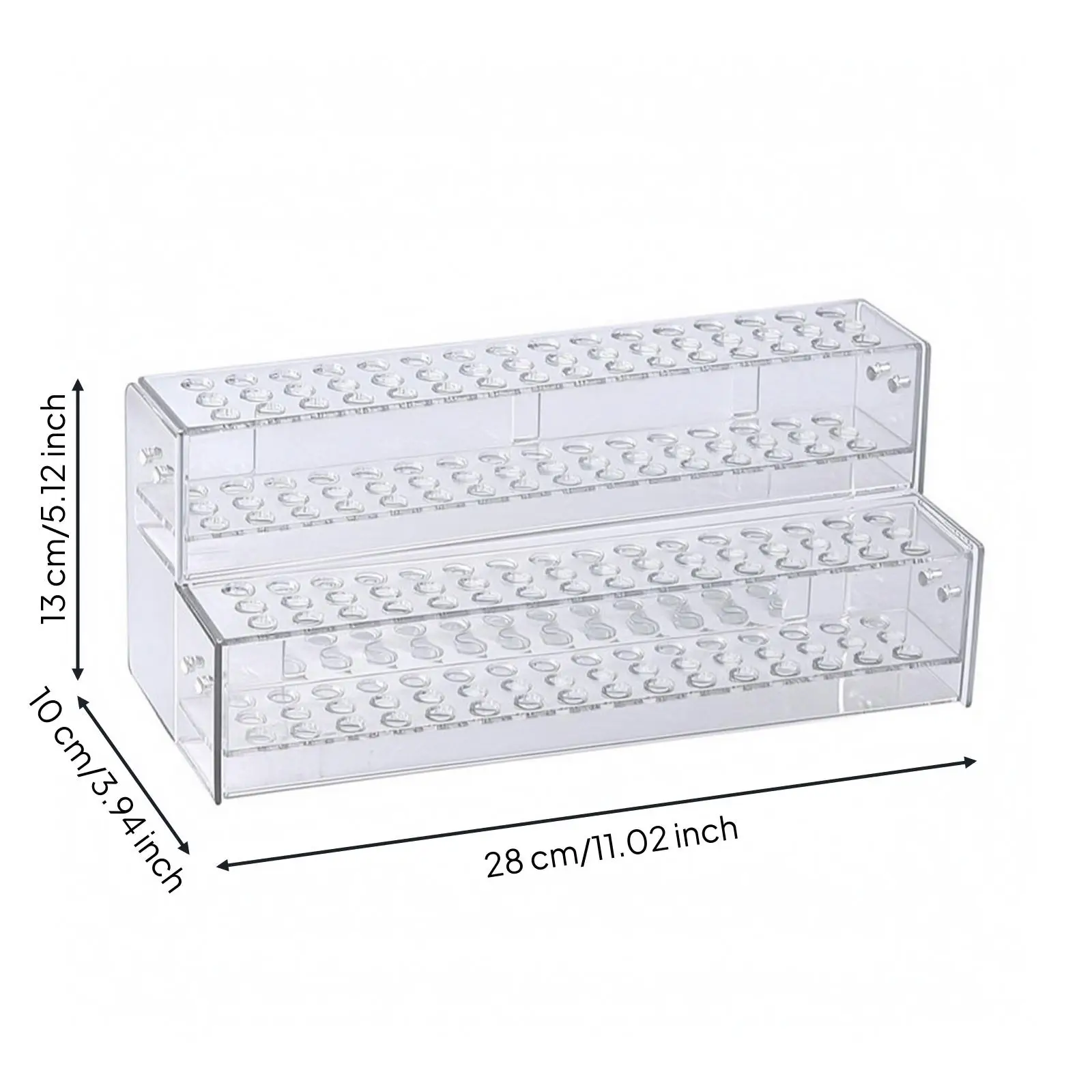 Clear Plastic Display Rack Stand for Hairpins and Jewelry Organizer Countertop Holder for Retail Store or Dressing Table Use