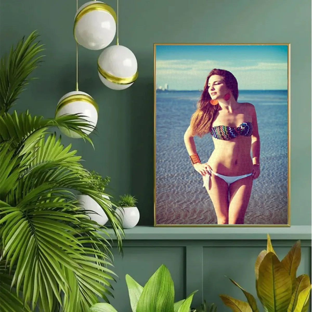 1, 000pcs puzzle-print painting- stunning nude anime woman print - vibrant- for living room or bedroom decor- ideal holiday gi