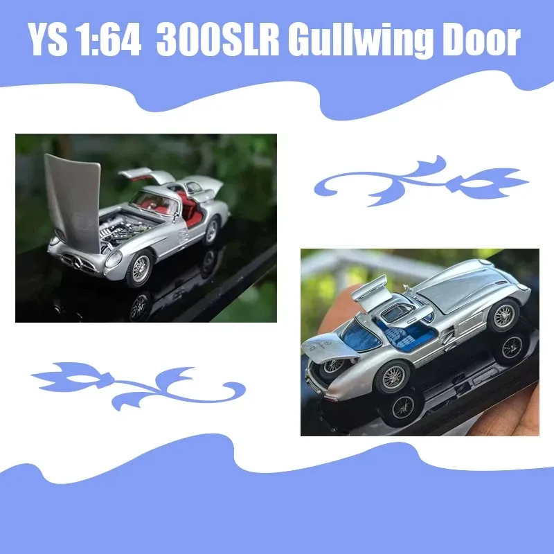 ys-diecast-modele-de-voiture-en-alliage-a-l’echelle-1-64-300slr-avec-portes-a-ailes-objet-de-decoration-statique-collection-cadeau-jouet