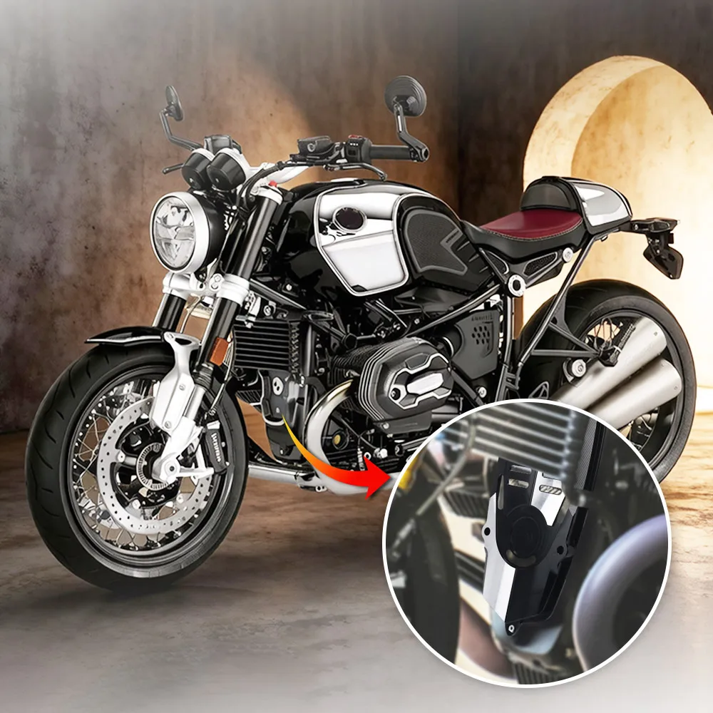 CNC Motorcycle Front Engine Case Brest Plate Cover Bumper Guard Protector FOR BMW R NINET R Nine T/Pure/Racer/Scrambler/UrbanG/S