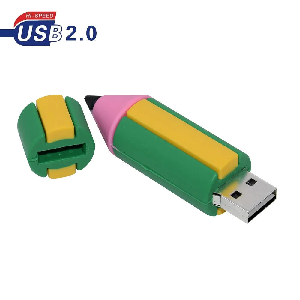 Mini Cartoon Flash Drives, USB 2.0, Memory Stick, Pen Drive, Pendrive de Armazenamento Externo, U Disk Gift, 64GB, 32GB, 16GB, 8GB