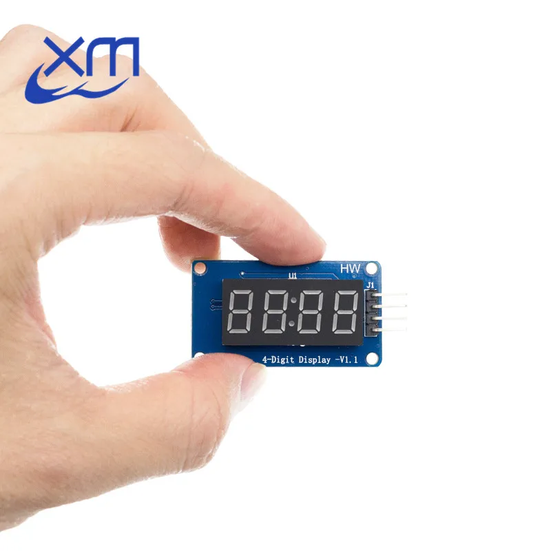 1pcs 4 Bits TM1637 Red Digital Tube LED Display Module & Clock B34