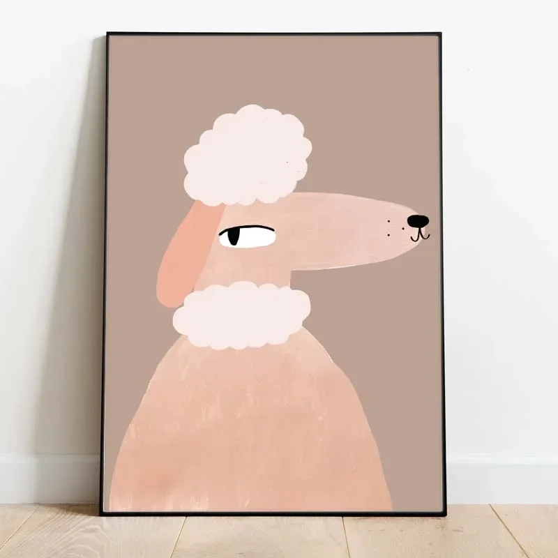 Funny Cute Animal Rabbit horse panda Posters Motivational Quotes Prints Canvas Printing Wall Art Picture for Room Home Decor