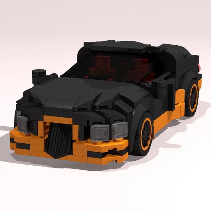 Modello di auto da corsa di velocità MOC Mattoni da costruzione Veyron Auto sportiva di livello superiore Tecnologia modulare Regalo di festa per bambini Assemblare il vestito giocattolo
