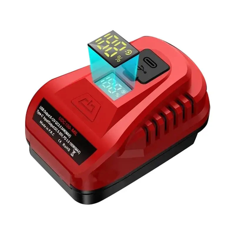 

A25I-USB Battery Adapter 100W For 18V Battery Portable Bidirectional Charging Function Featuring Type-C& USB P