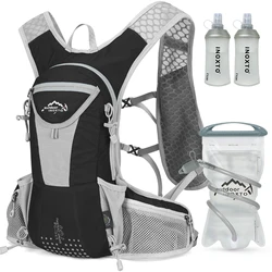 Inoxto 12l hidratação mochila ciclismo corrida hidratação colete adequado para homens e mulheres trail running montanhismo 2l