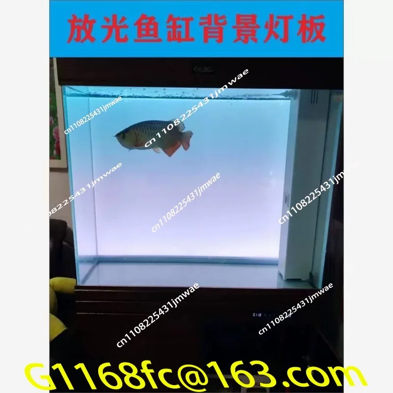 New Fish Tank Background Board, Colorful Gradient Colorful LED Highlighting Board, Waterproof