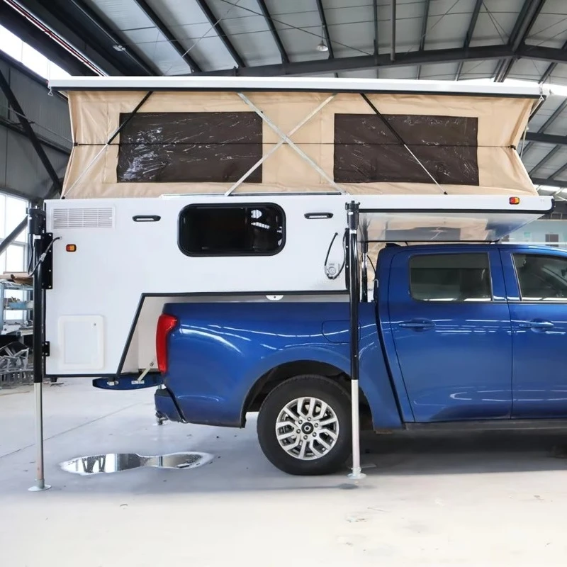 Customized Aluminum Retractable Shell Pop-up Roof Tent Off Road Pickup Camper For Outdoor Expedition Truck Trailer