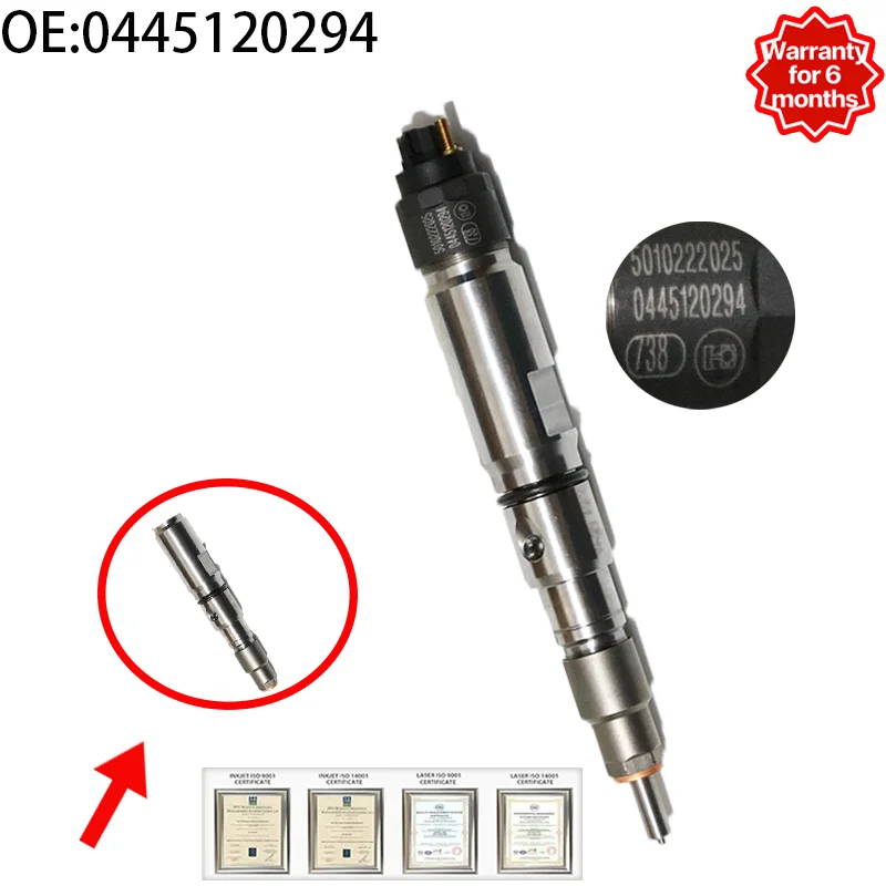 

0 445120294 Common Rail Fuel Injector Assembly 0445120294 Diesel Engine Parts 0445120294