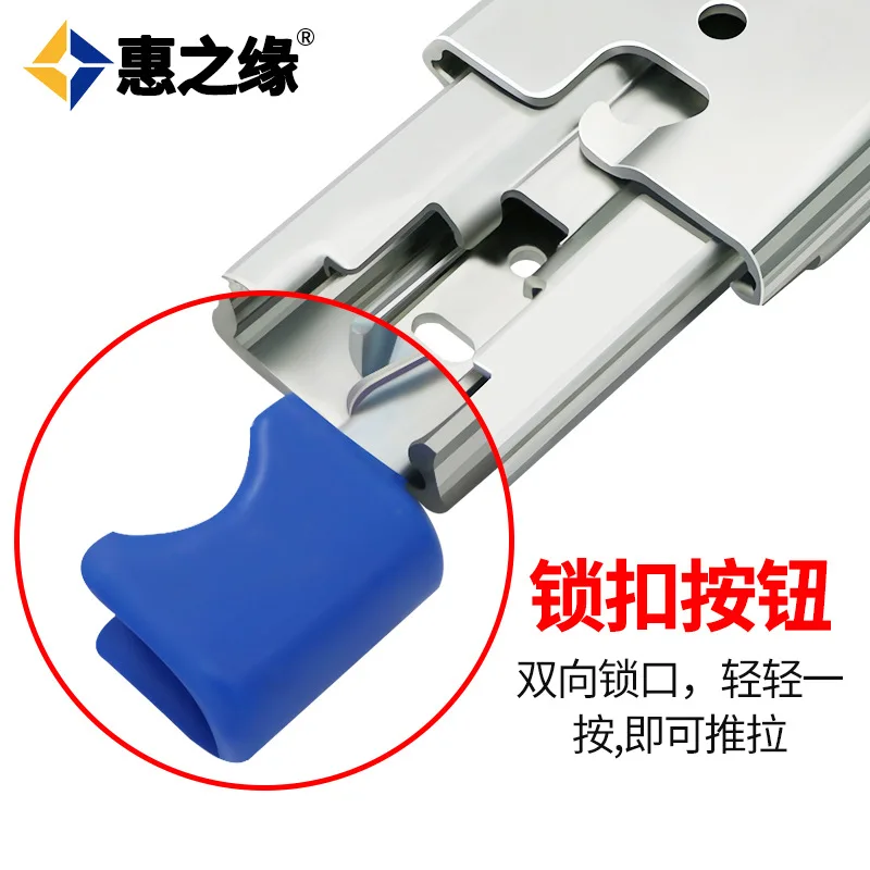 Heavy Duty Drawer Slides Mm Industrial Ball Bearing Slide Rails Self Locking Cold Rolled Steel Thick Full Extension Lengths Tool