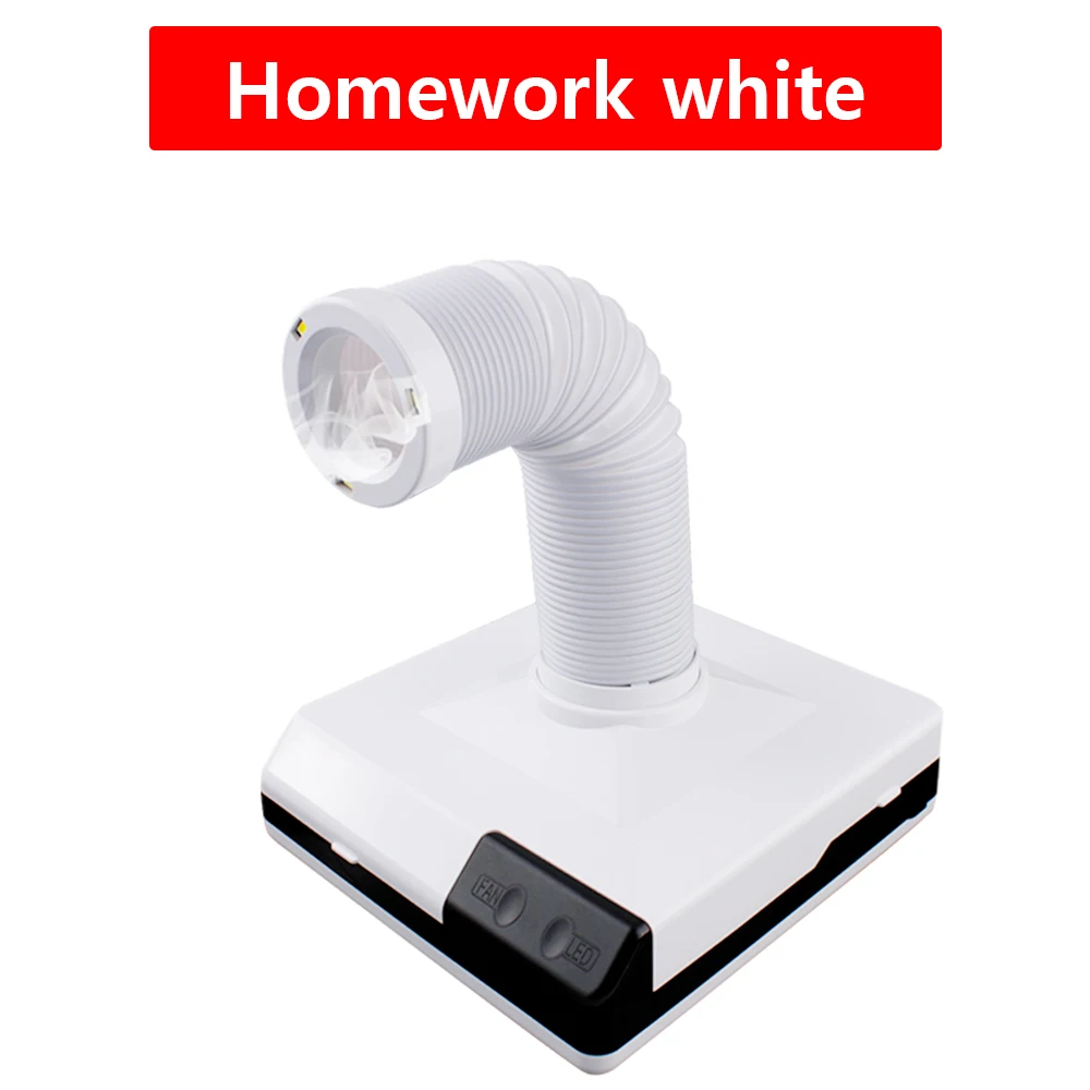 LUXIANZI Fume Extractor Smoking Instrument With LED Light 220V Activated Carbon Filter Sponge Solder Iron Smoke Absorber