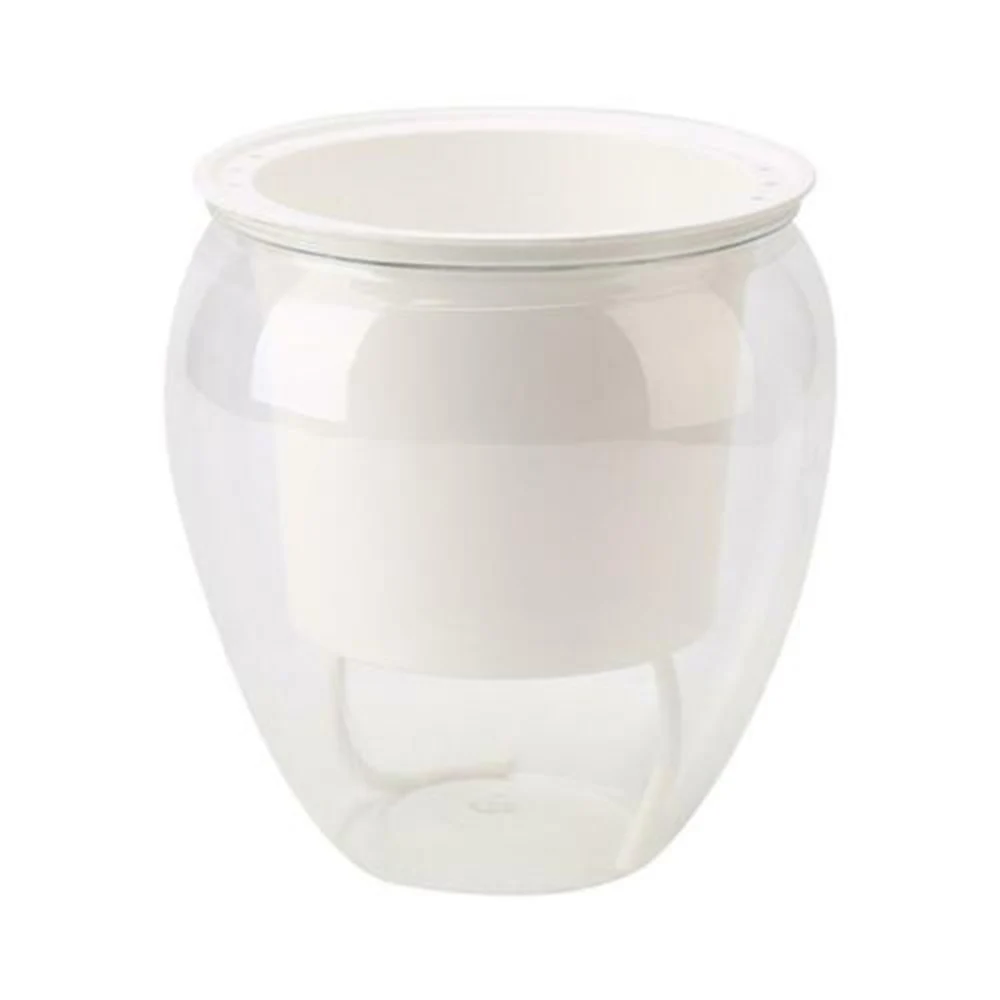 Bedroom Plant Pot Clear Container Flower Home PET Planting Plastic Reusable Self Watering Washable Basket Decor