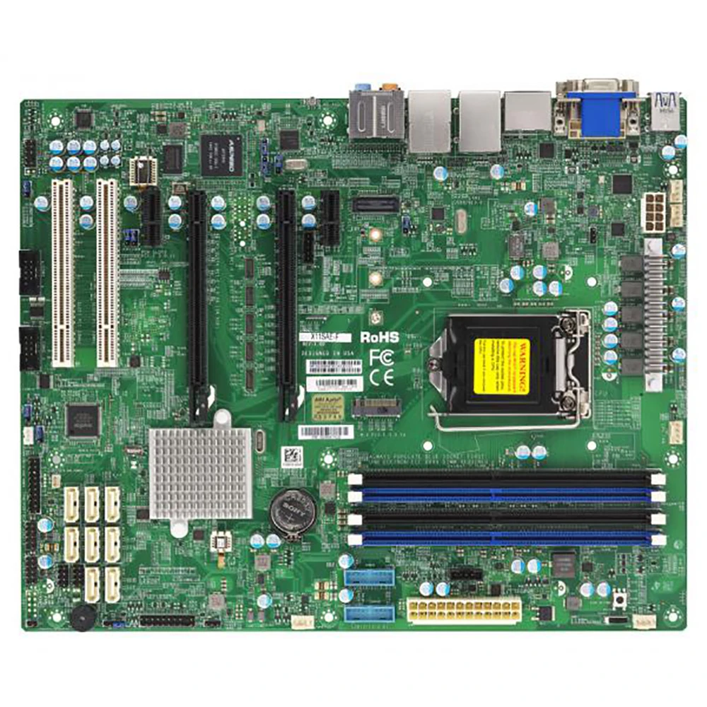 للوحة الأم لمحطة العمل Supermicro C236 شرائح Xeon E3-1200 v5/v6 الجيل السادس/7th. سلسلة كور i7/i5/i3 LGA1151 DDR4 X11Sae-F