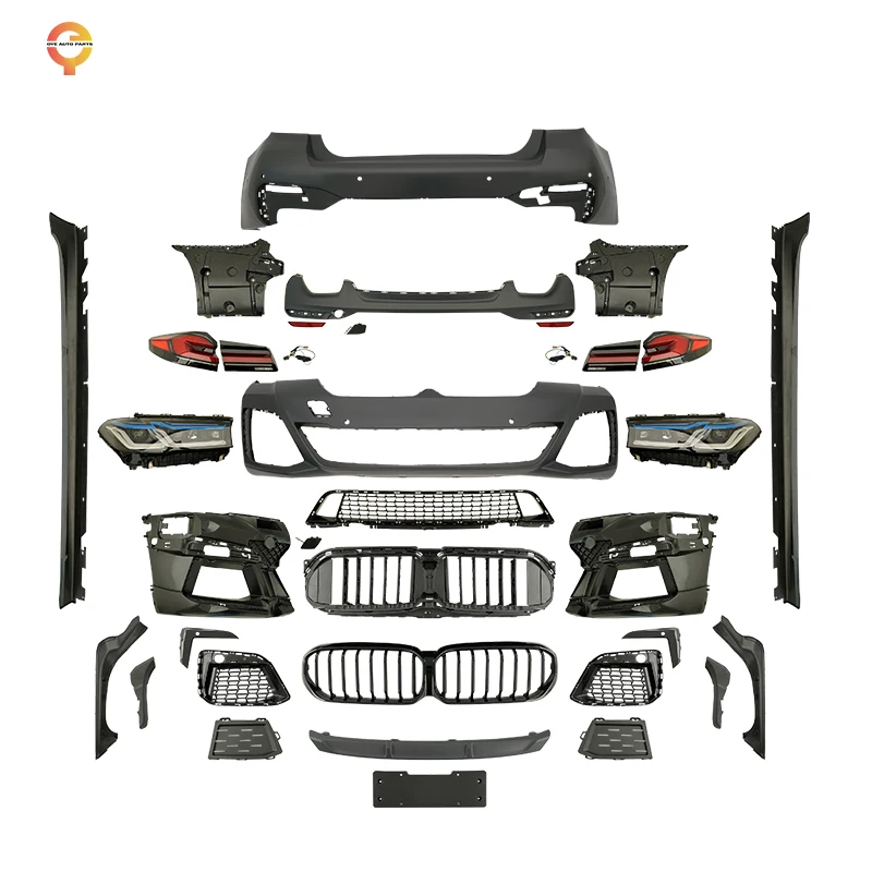 

BR Modification Club Modified Car Front Rear Bumper Grille Facelift M-tech BodyKit Upgrade To G38 MT Body Kit For 5 SERIES G30 Y