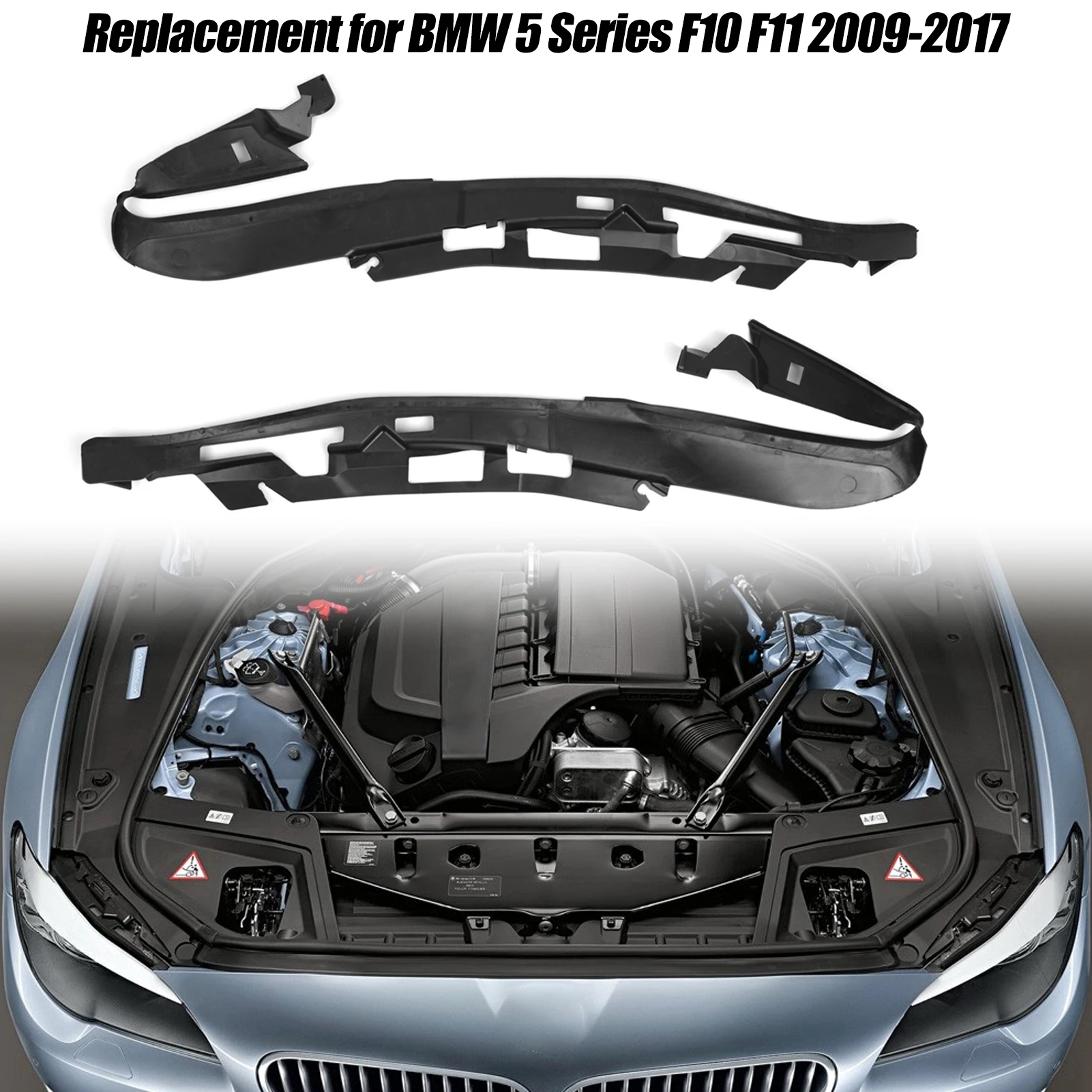 Replacement for BMW 5 Series F10 F11 2009-2017 Headlight Gasket Right / Left Side Headlight Sealing Strip 63117240367 Rubber