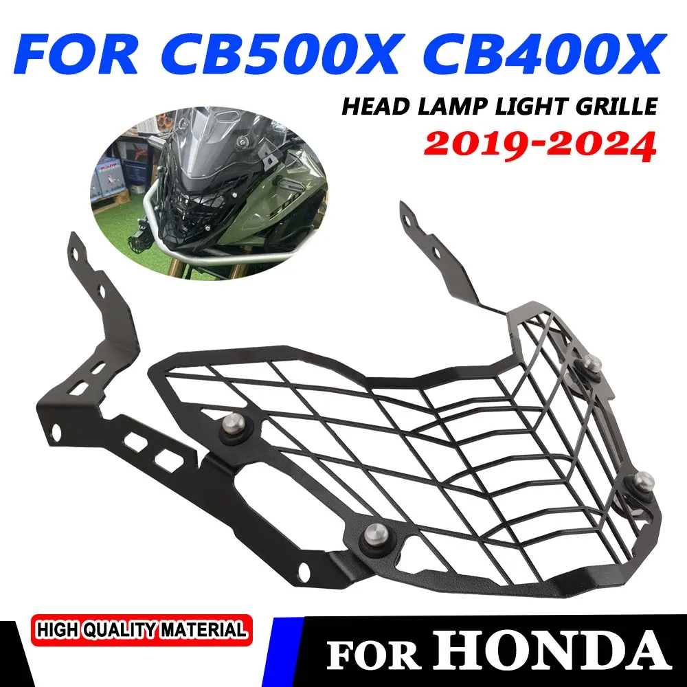 

For Honda CB500X CB 500X 500 X 400X CB500 X 2019 - 2024 CB400X Motorcycle Headlight Protector Grille Guard Cover Headlamp Guard