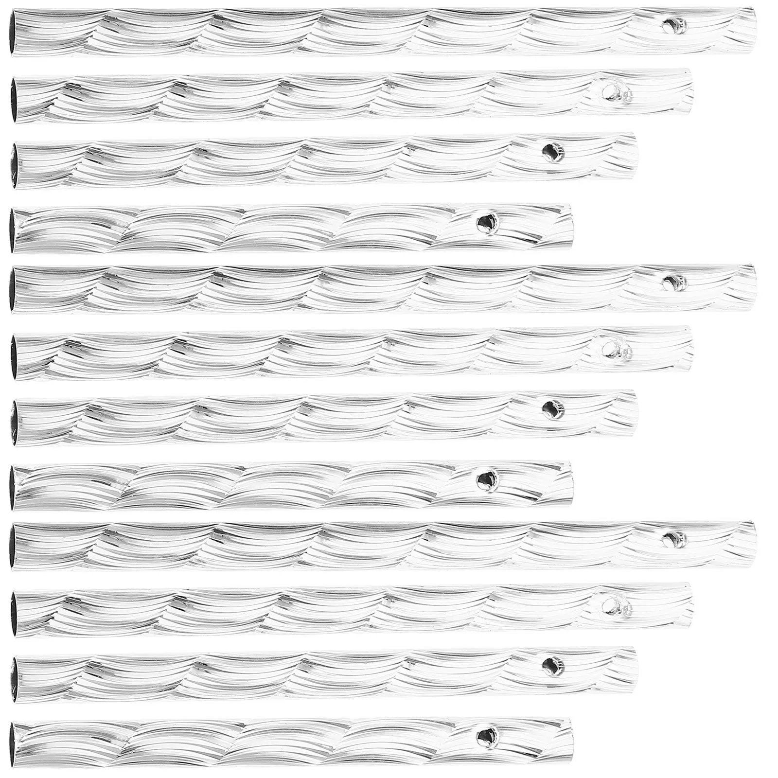 20 قطعة أنابيب الرنين لتقوم بها بنفسك المعادن لصياغة ملحقات جرس الرياح ديكور حديقة معلقة قلادة الألومنيوم الرياح الرنين استبدال #4