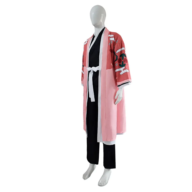 Kyoraku Shunsui disfraz de Cosplay para hombre adulto, Kimono, trajes de Carnaval de Halloween