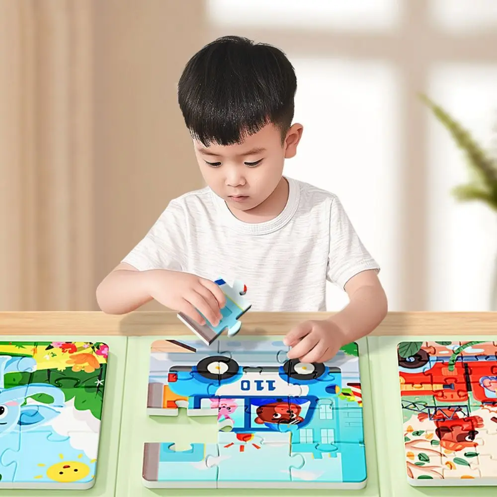 

Magnetic Attraction Puzzle Forest Animals Panda Ocean Cartoon Animal Jigsaw Building Block DIY Toy Numbers Jigsaw Puzzle