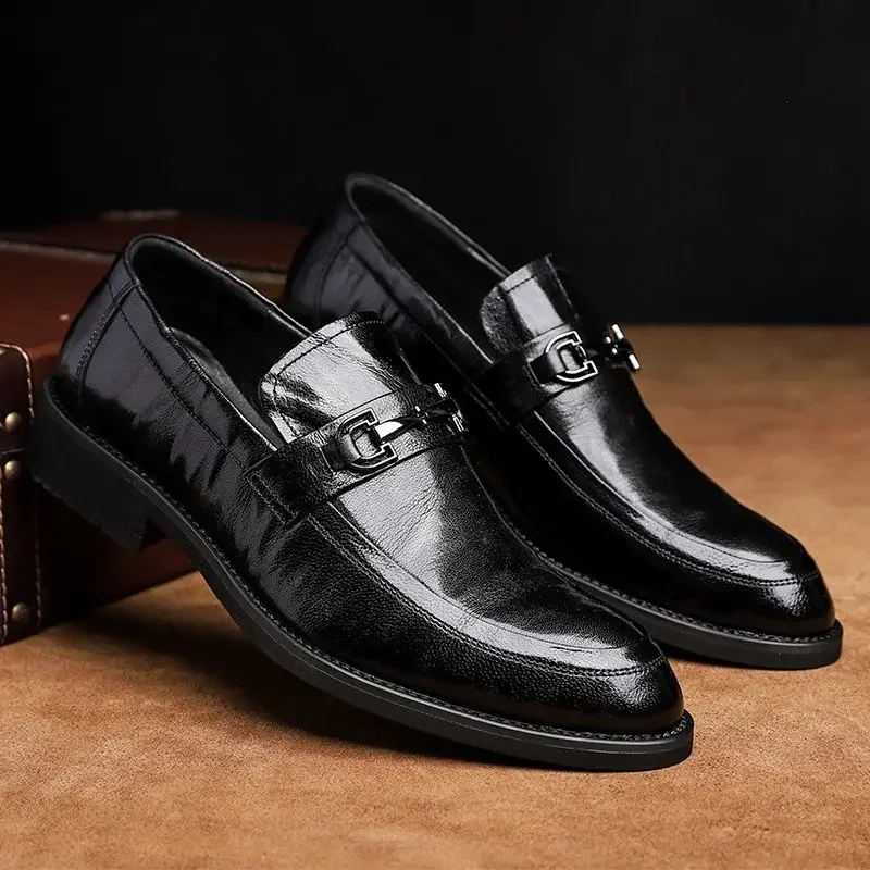 

Мокасины, пошивная социальная обувь для мужчин, рабочая легкая обувь без шнуровки, элегантная и классическая мужская модельная обувь 2023 года