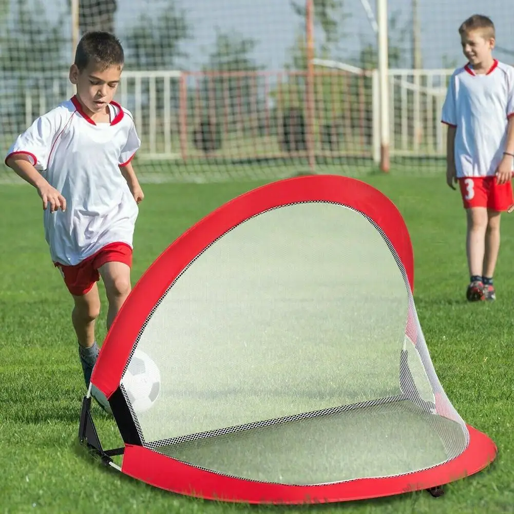 Kids Toys Folding Football Door Training Goal Net Soccer Portable Children's Games Tent Indoor Outdoor Play Sport Toy For Boys