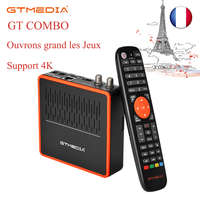 GTMEDIA GT COMBO Android 9.0 TV BOX + DVB-S/S2/S2X support 4K ultra high definition built-in Wifi support Paris, France