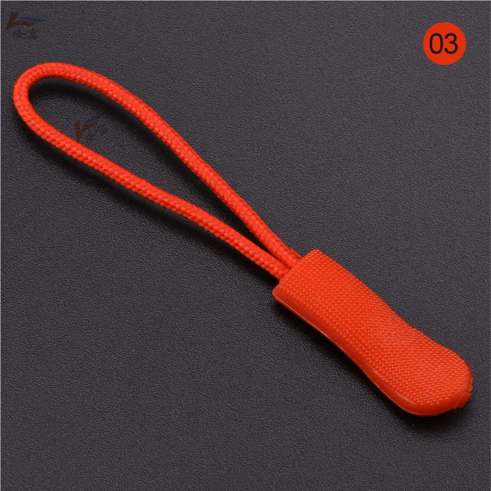 10pcs Colorful Zipper Puller Cord Zip Puller Replacement Ends Lock Zips Travel Bags Clip Buckle Sport Garment Parts, image 17