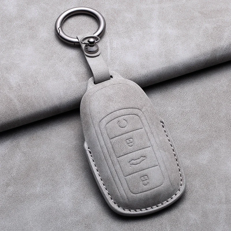 4 Button Leather Car Key Case Cover for Chery Omoda 5 2023 for Chery Tiggo 8 Pro Tiggo 7 Pro 8 PLUS Arrizo for Omoda S5 C5 Modod