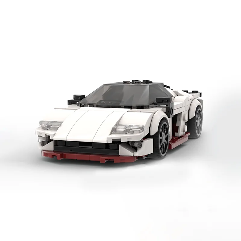 ตัวต่อ MOC Lamborghiniesed Temerario City Champions จำนวน 332 ชิ้น แบบประกอบเอง ของเล่น DIY ไอเดียของขวัญคริสต์มาส ของขวัญวันเกิดสำหรับเด็ก