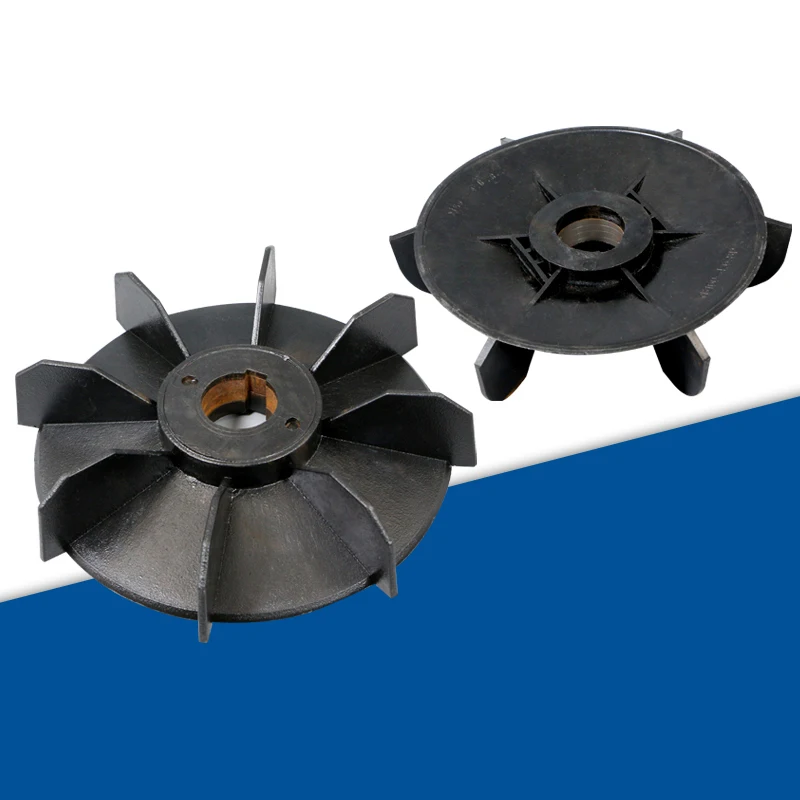 1Pcs Generator Wind Fan Black plastic iron core blades Explosion proof motor cooling blades for mining motors