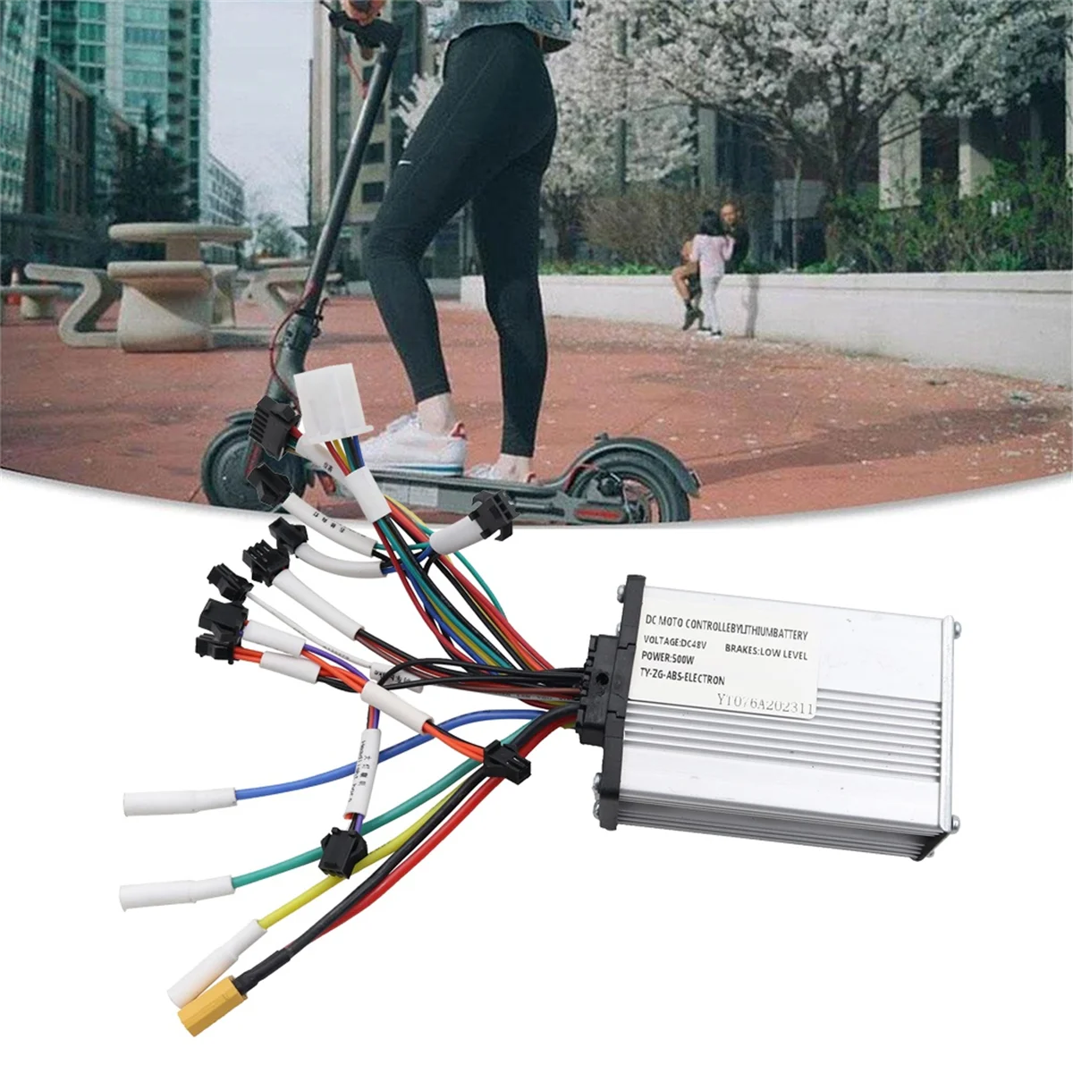 L68A48V 500W Brushless Controller+Z-920 LCD Accelerator for Kugoo M4/PRO&CROSSER T4 Electric Scooter Repair Parts