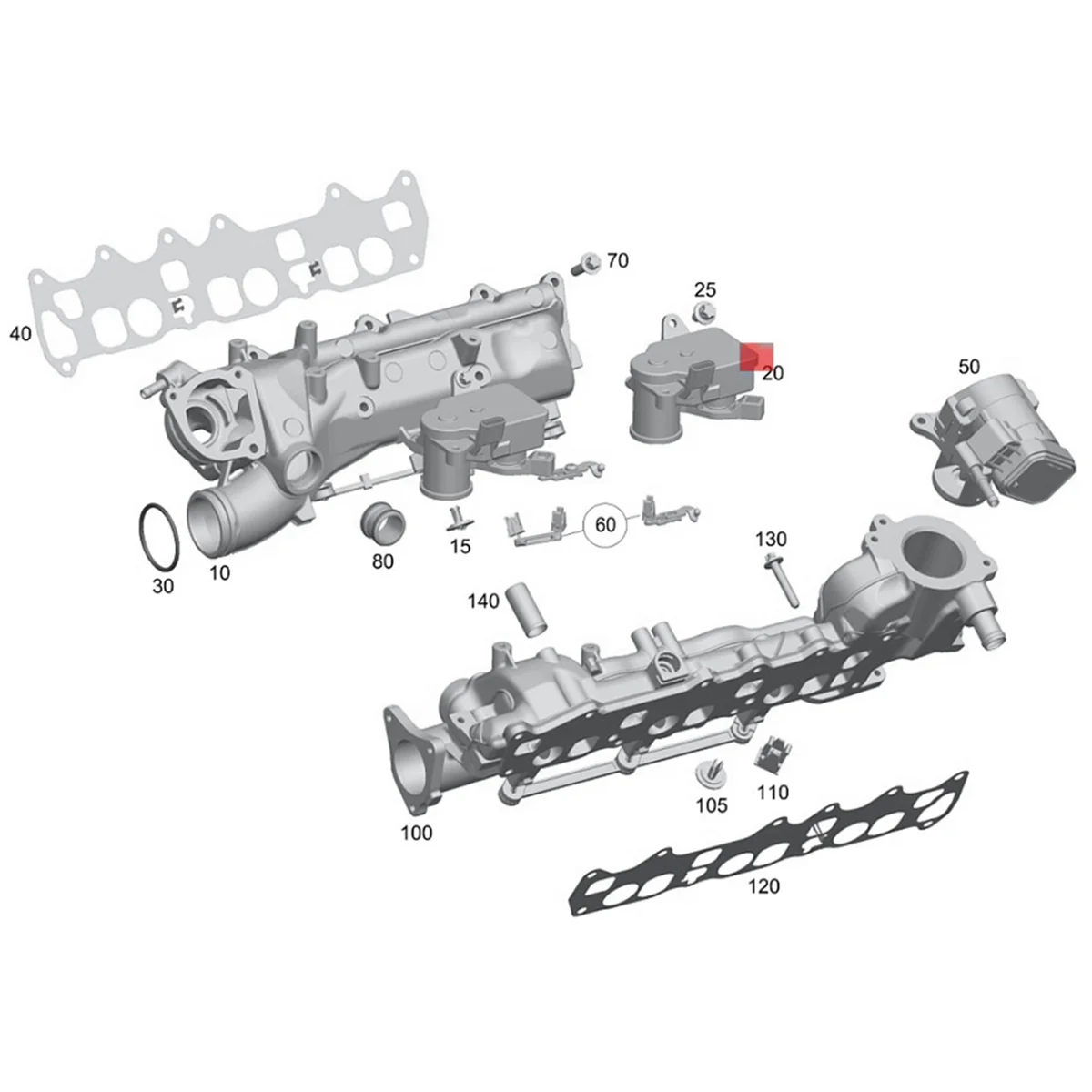 Car Intake Manifold Valve Actuator Servo Motor 6421500294 5175643AA for C/E/M/G/R/S-Class W164 W203 W221 W251