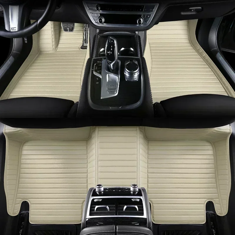 

5D Striped Customized Car Floor Mats for Audi A7 Sportback 4GA 4GF 4KA 2019-2023 A8 A8L 2003-2010 Interior Accessories Carpets