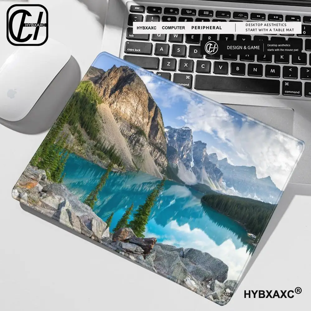 HD Mountains Mousepad Rocky Mountains Mouse Mat Nature Mouse Pad Office Mousemat Rectangular Mousemat Print Mousepad HYBXAXC