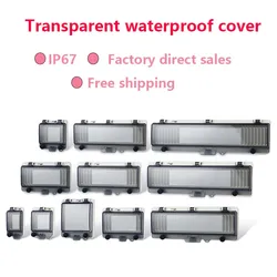 IP67 circuit breaker transparent waterproof window switch Transparent protection window cover distribution box window cover free