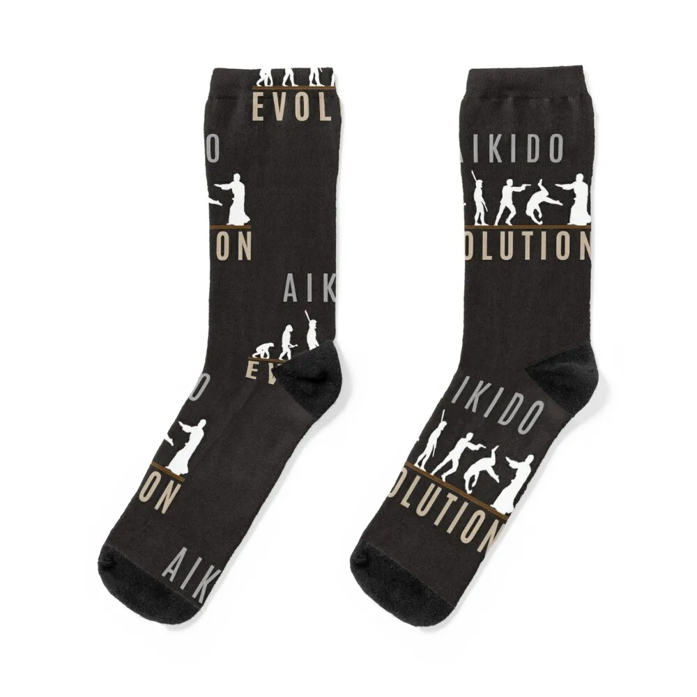 

Aikido Evolution Socks bright garter kawaii funny sock hockey Socks Man Women's