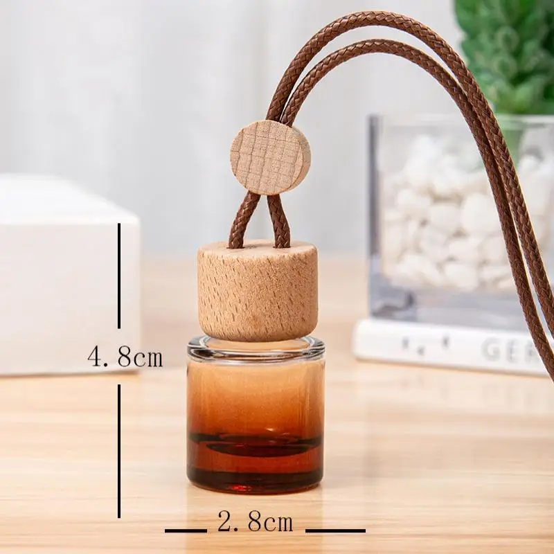 New 1Pcs Car Essential Oil Diffuser Fragrance Air Freshener Scent Perfume Bottle Ornament Small Round Cap Empty Bottle Pendant - view 6