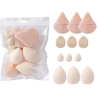 12Pcs Soft All-Purpose Makeup Sponge Set 4Types Beauty Tools Cosmetic Puff Dry Wet Dual Use Foundation Sponges Powder Puff 3